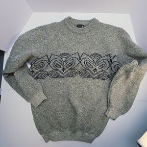 Hills Pure Wool Vintage Men's Sweater Made In New Zealand Large